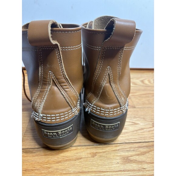 L.L. Bean Boots Original Leather Duck Boot Maine Mens Sz 11M Rubber Rain Snow main image 4